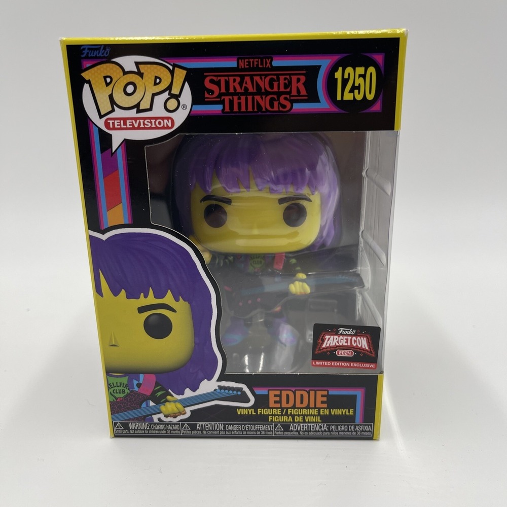 Funko Pop! Vinyl: Stranger Things - Eddie with Guitar (Black Light) - Target (T)